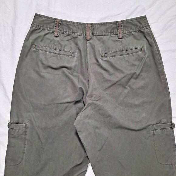 Pendleton Women’s Petite Size 4 Cropped Capri Pants Green W/ Pockets - Picture 8 of 8